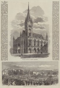 Det nye rådhuset og parkene i Preston